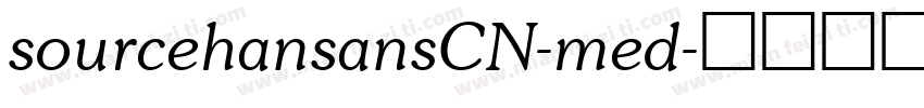 sourcehansansCN-med字体转换