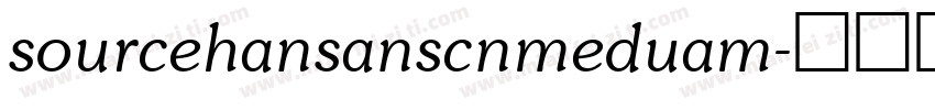 sourcehansanscnmeduam字体转换