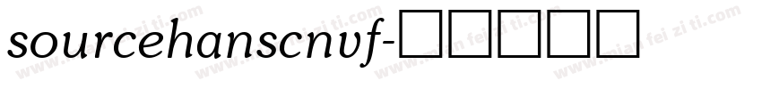 sourcehanscnvf字体转换