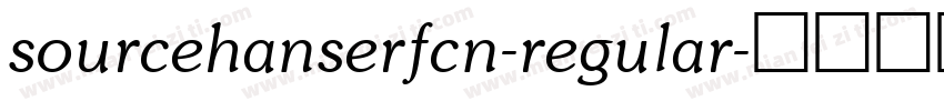 sourcehanserfcn-regular字体转换