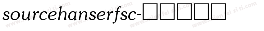 sourcehanserfsc字体转换