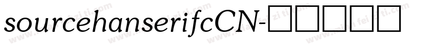 sourcehanserifcCN字体转换