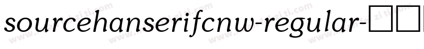 sourcehanserifcnw-regular字体转换