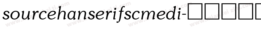 sourcehanserifscmedi字体转换