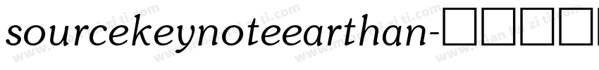 sourcekeynoteearthan字体转换