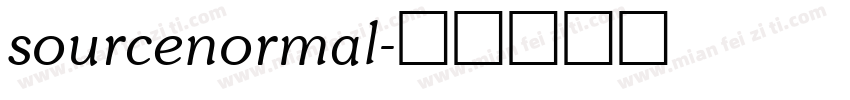 sourcenormal字体转换