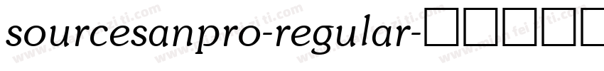 sourcesanpro-regular字体转换