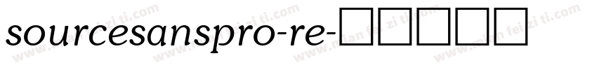 sourcesanspro-re字体转换