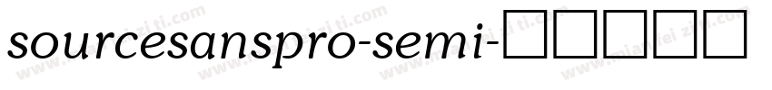 sourcesanspro-semi字体转换