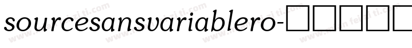 sourcesansvariablero字体转换