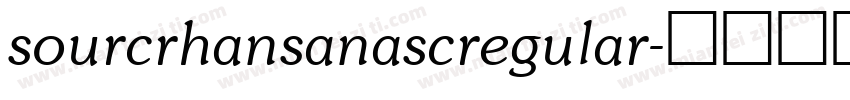 sourcrhansanascregular字体转换