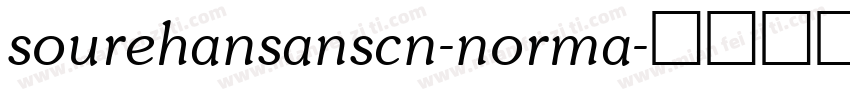 sourehansanscn-norma字体转换