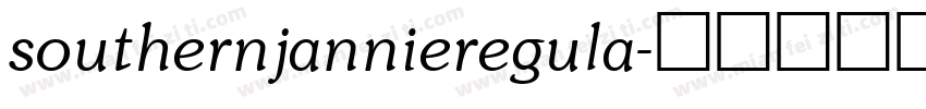 southernjannieregula字体转换