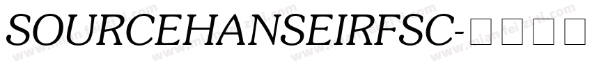 SOURCEHANSEIRFSC字体转换