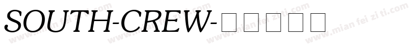 SOUTH-CREW字体转换