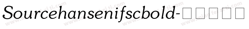Sourcehansenifscbold字体转换