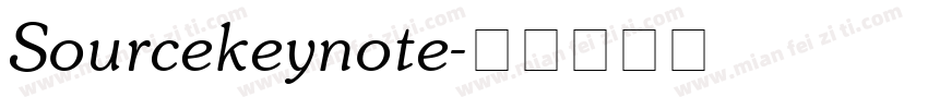 Sourcekeynote字体转换
