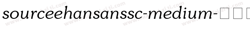 sourceehansanssc-medium字体转换