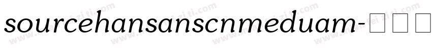 sourcehansanscnmeduam字体转换
