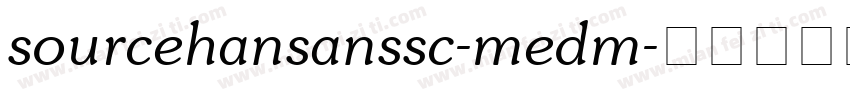 sourcehansanssc-medm字体转换