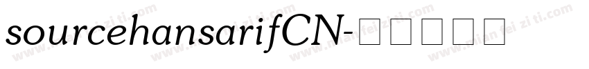 sourcehansarifCN字体转换
