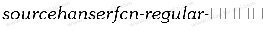 sourcehanserfcn-regular字体转换