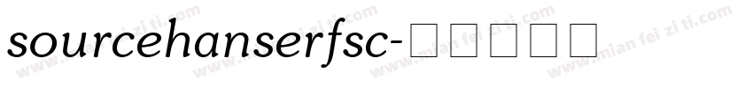 sourcehanserfsc字体转换