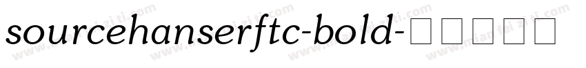 sourcehanserftc-bold字体转换