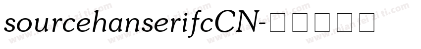 sourcehanserifcCN字体转换