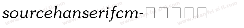 sourcehanserifcm字体转换