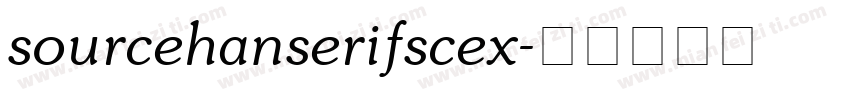 sourcehanserifscex字体转换