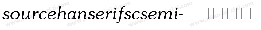 sourcehanserifscsemi字体转换