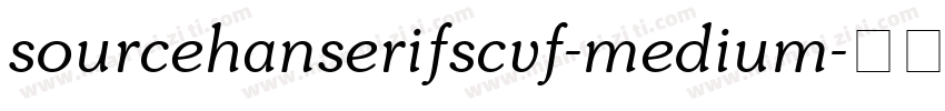 sourcehanserifscvf-medium字体转换