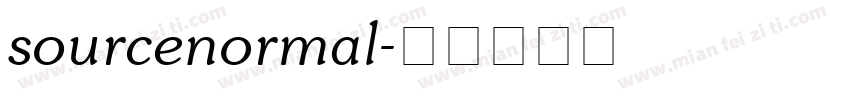 sourcenormal字体转换