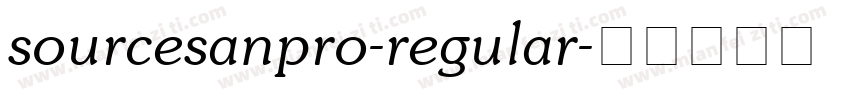 sourcesanpro-regular字体转换