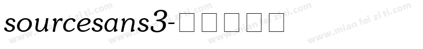 sourcesans3字体转换