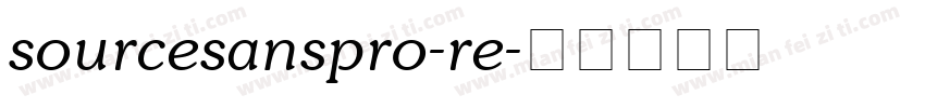 sourcesanspro-re字体转换