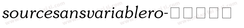 sourcesansvariablero字体转换