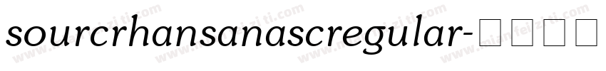 sourcrhansanascregular字体转换