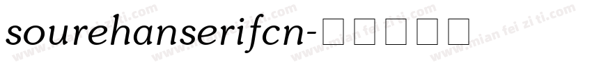 sourehanserifcn字体转换
