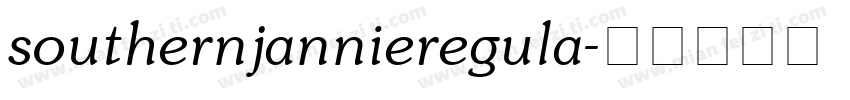 southernjannieregula字体转换