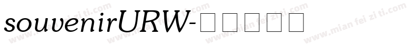 souvenirURW字体转换