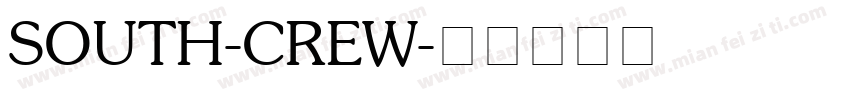 SOUTH-CREW字体转换
