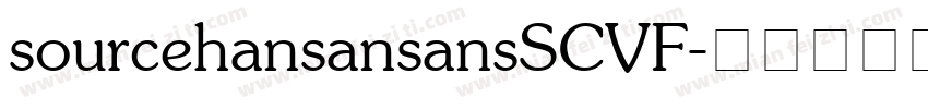 sourcehansansansSCVF字体转换