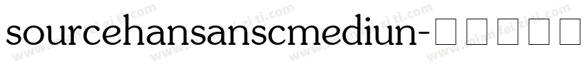 sourcehansanscmediun字体转换