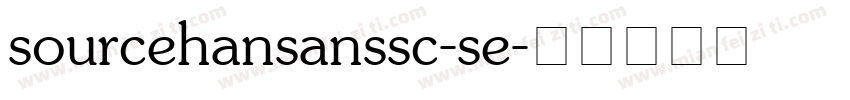 sourcehansanssc-se字体转换