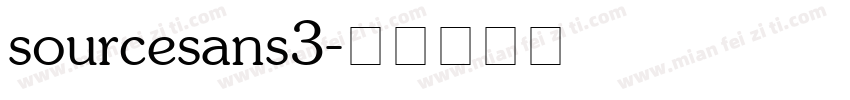 sourcesans3字体转换