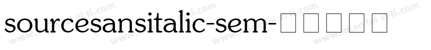 sourcesansitalic-sem字体转换