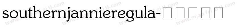 southernjannieregula字体转换