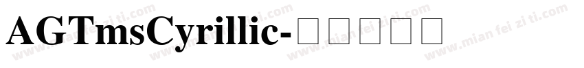 AGTmsCyrillic字体转换